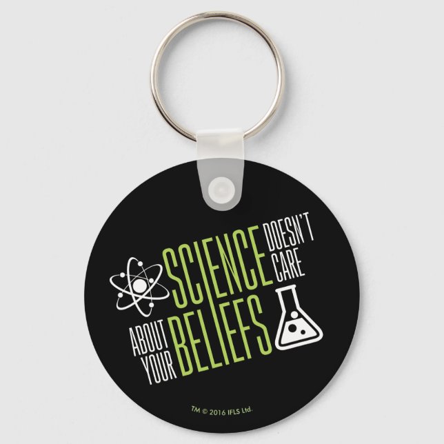 Science Doesn't Care Keychain (Front)
