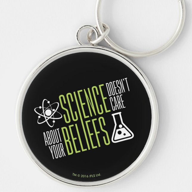 Science Doesn't Care Keychain (Front)
