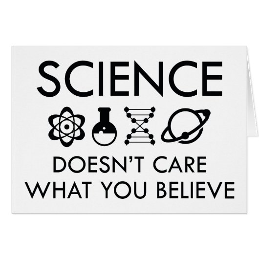 Science Doesn't Care What You Believe Cards (Front Horizontal)