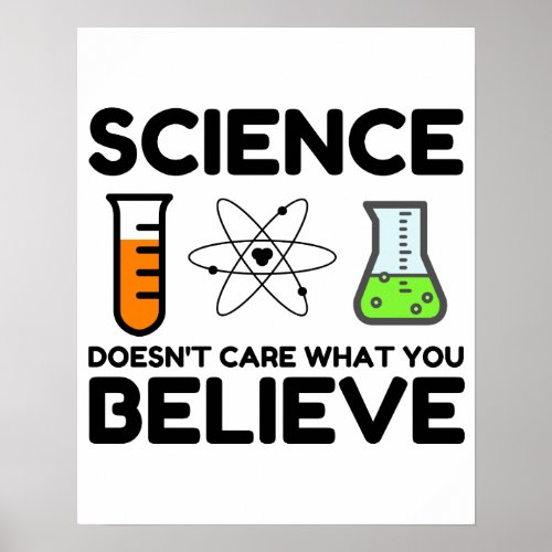 Science Doesnt Care What You Believe Poster