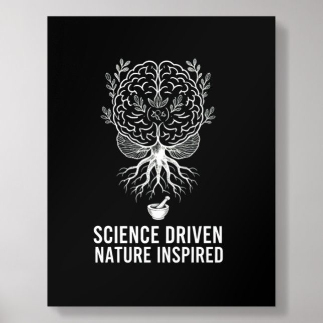 Science Driven Nature Inspired Botanical  Acrylic Photo Tile (Front Set)