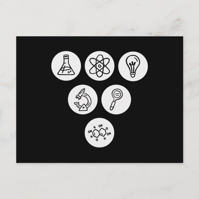 Science Elements Items Postcard (Front)