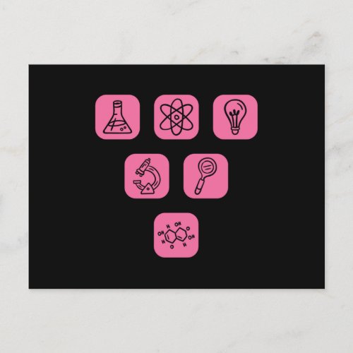 Science Elements Items Postcard