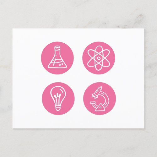 Science Elements Items Postcard