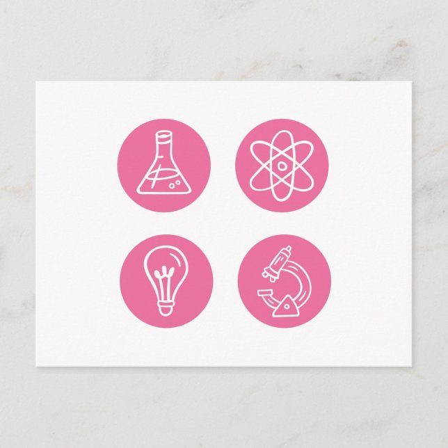 Science Elements Items Postcard (Front)