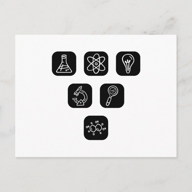 Science Elements Items Postcard (Front)