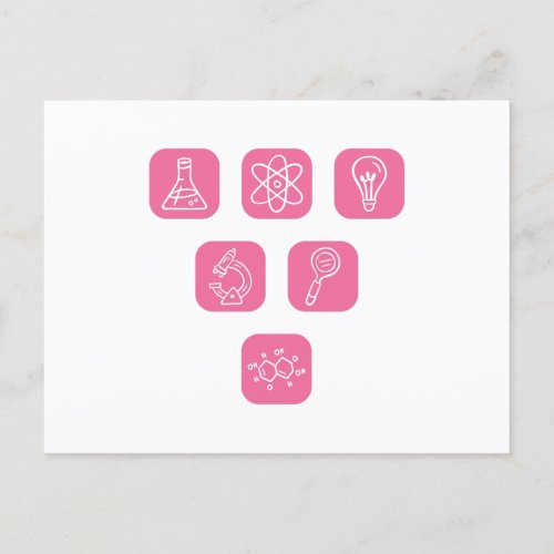 Science Elements Items Postcard