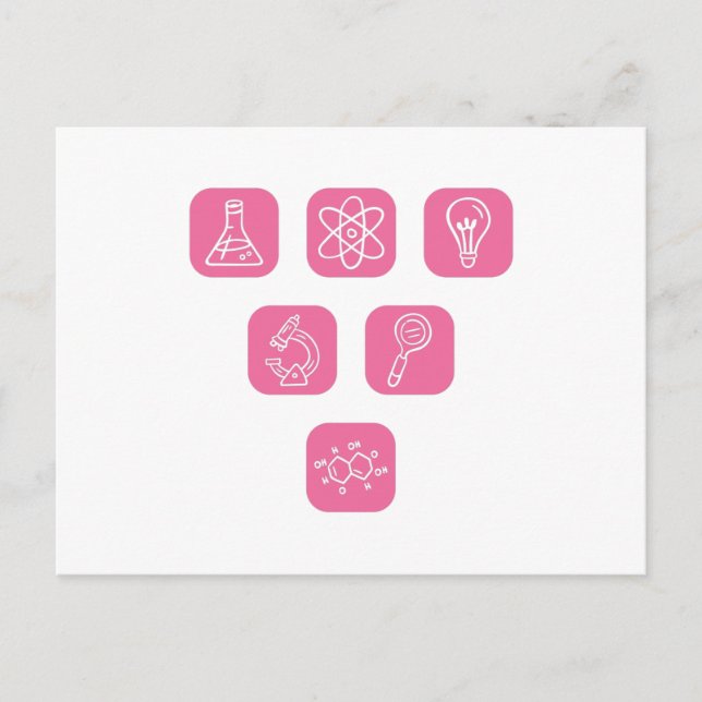 Science Elements Items Postcard (Front)