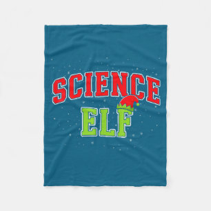 Science Elf Christmas Family Matching Group Xmas S Fleece Blanket