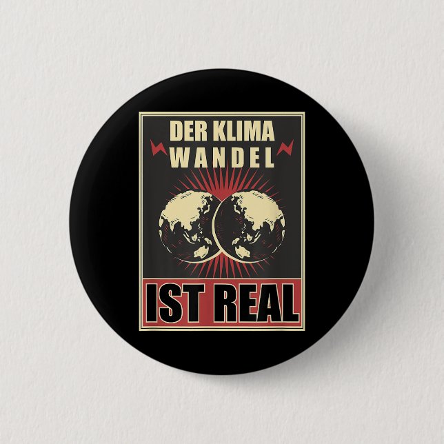 Science Environmental Protection Nerd Science Clim Button (Front)