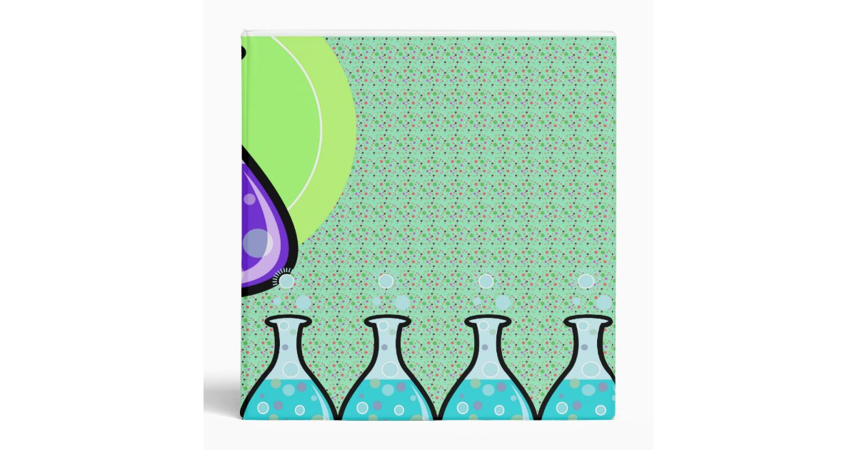 science experiment beakers notebook II Binder | Zazzle