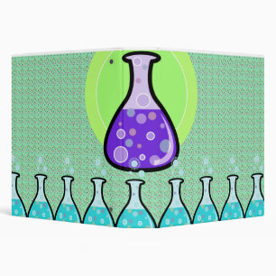 science experiment beakers notebook II Binder