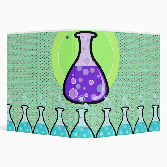 science experiment beakers notebook II Binder Zazzle