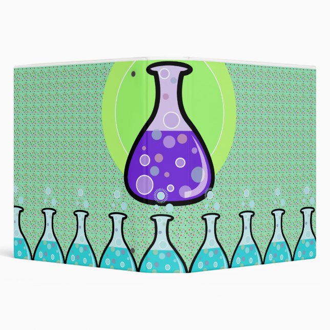science experiment beakers notebook II Binder (Background)
