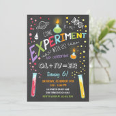 Science Experiment Birthday Invitation Boy (Standing Front)