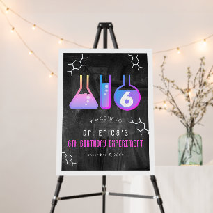 Science Experiment Chalkboard Pk Birthday Welcome Foam Board