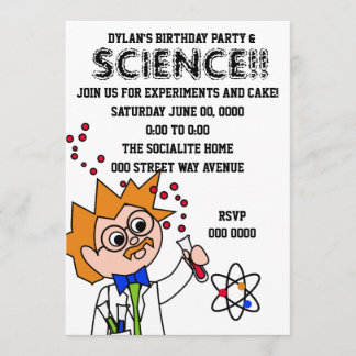 Science Experiment Invitation