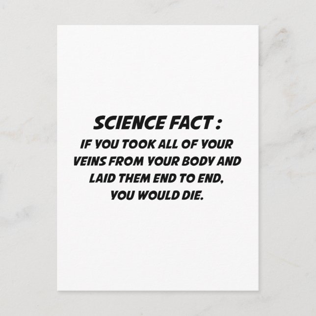 Science Fact Postcard (Front)
