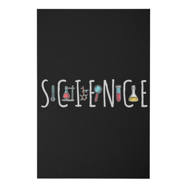 Science Faux Canvas Print (Front)