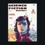 Science Fiction 3 Postcard<br><div class="desc">Send postcard greetings to friends on this awesome,  classic Pulp Science Fiction image from the 1920s,  1930s,  1940s,  and 1950s!</div>
