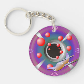 Science Fiction Airplane Keychain