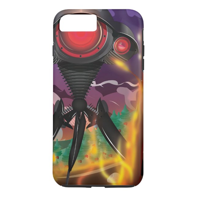 Science Fiction Alien Tripod Attack! Case-Mate iPhone Case (Back)