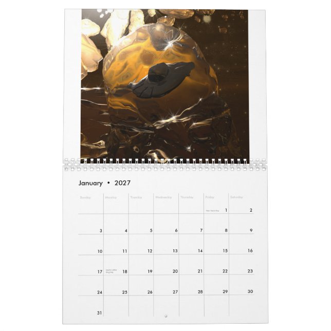 Science Fiction Art Calendar (Jan 2027)