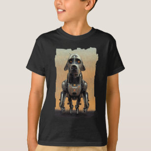 Science Fiction Art Portrait of a Robot Dog T-Shirt