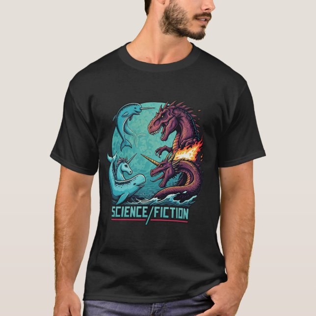 Science/Fiction Battle at Sea T-Shirt (Front)