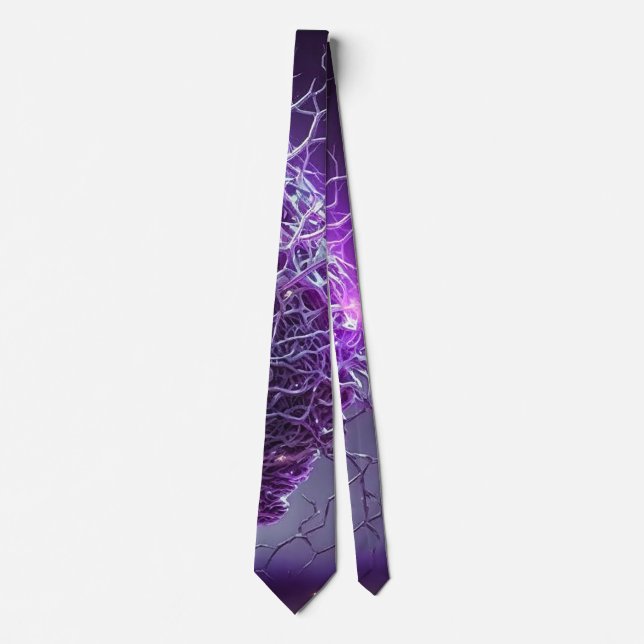 Science Fiction Brain Neck Tie (Front)