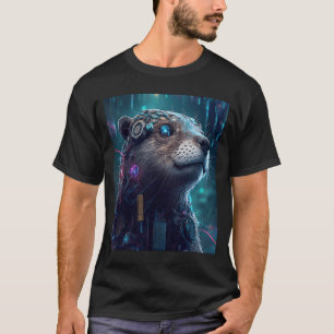 Science Fiction Evolved Animal Robot Otter 1 T-Shirt