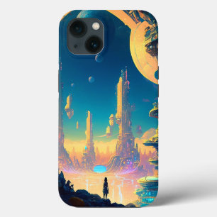 Science Fiction Futuristic City Case-Mate iPhone C iPhone 13 Case