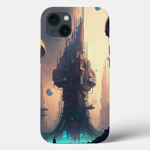 Science Fiction Futuristic City Case_Mate iPhone C iPhone 13 Case