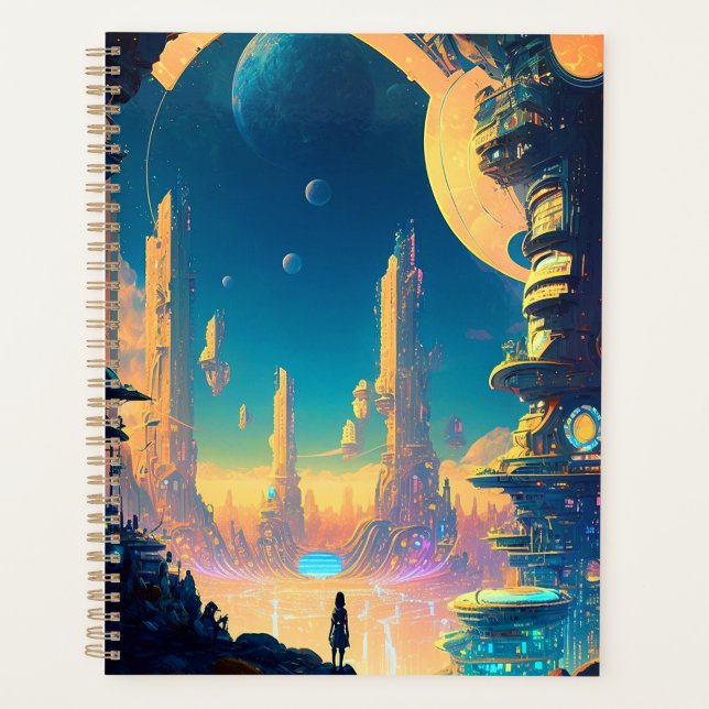 Science Fiction Futuristic City Planner (Front)