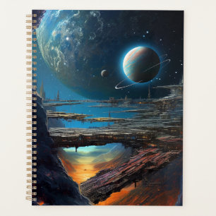 Science Fiction Futuristic Outer Space City Planner