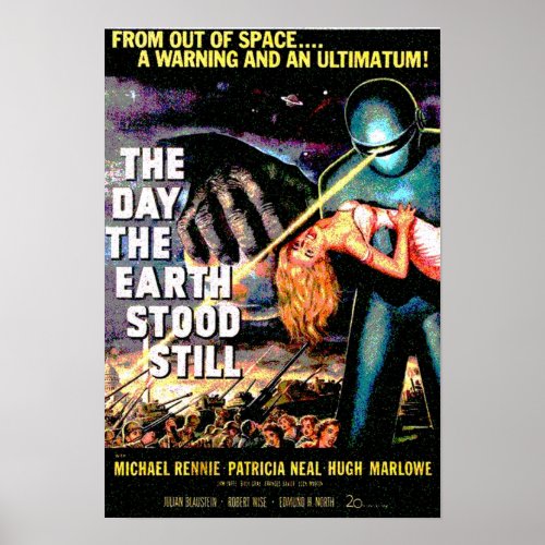 Science Fiction Movie RETRO The Day the Earth Stoo Poster