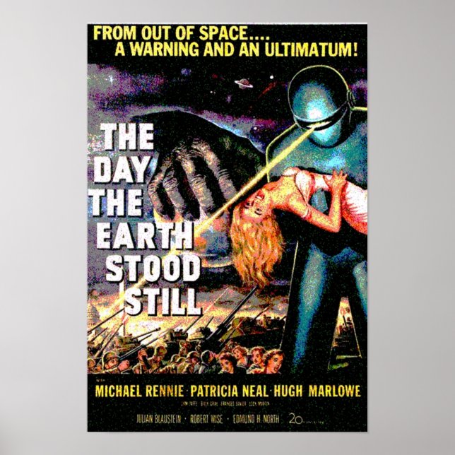 Science Fiction Movie RETRO The Day the Earth Stoo Poster (Front)