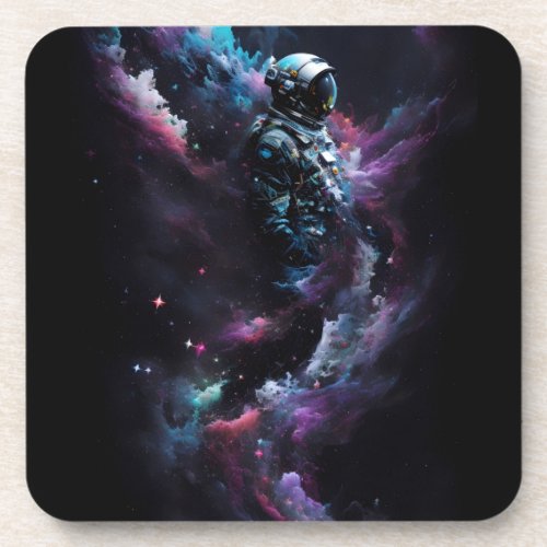 Science Fiction Outer Space Astronaut Lost Beverage Coaster