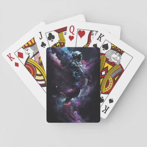 Science Fiction Outer Space Astronaut Lost Playing Cards