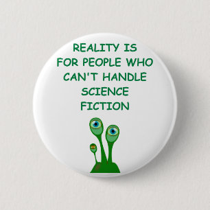 science fiction pinback button