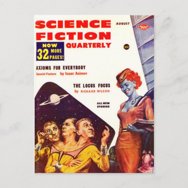 Science fiction quarterly 71 postcard (Front)
