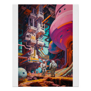 Science Fiction Scene Poster