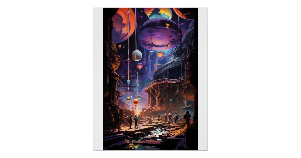 Science Fiction Scene Poster | Zazzle