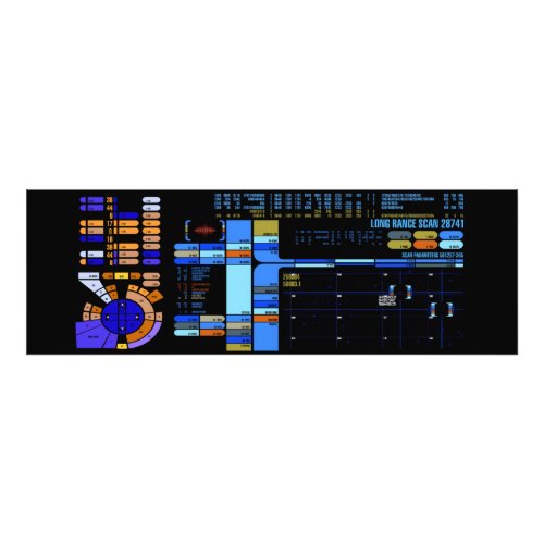Science fiction Sci_fi control console Display  Photo Print