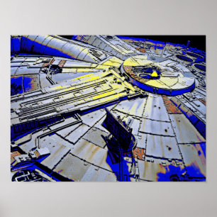 Science Fiction space ship Poster