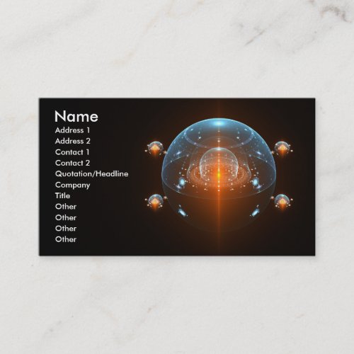 Science Fiction Spaceship Business Card