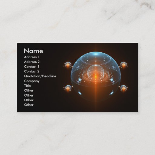 Customizable Science Fiction Spaceship Business Card Templates