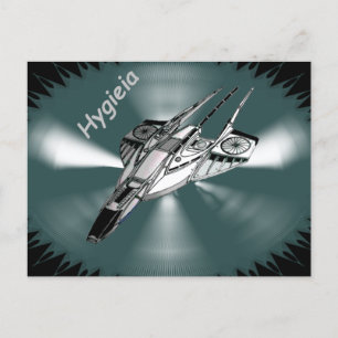 Science Fiction Spaceship  Postcard