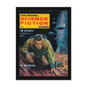 Science Fiction Stories - 1958.09_Pulp Art Postcard
