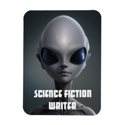 Science Fiction Writer Alien Sci_Fi Author Magnet